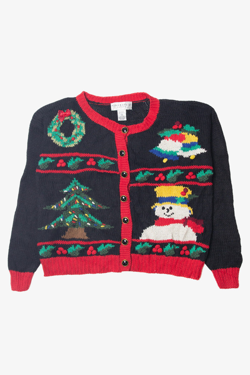 Black Ugly Christmas Cardigan 63779