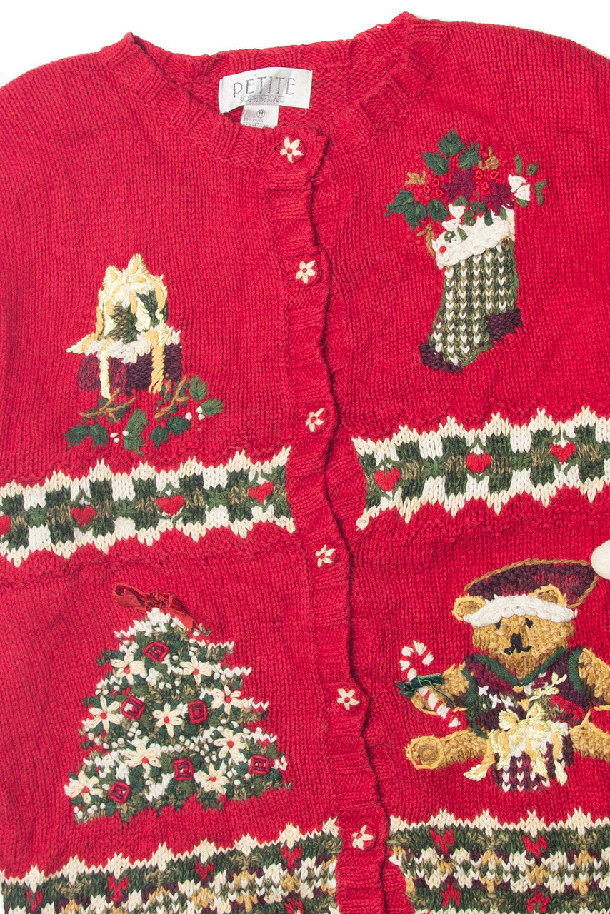 Red Ugly Christmas Cardigan 63785