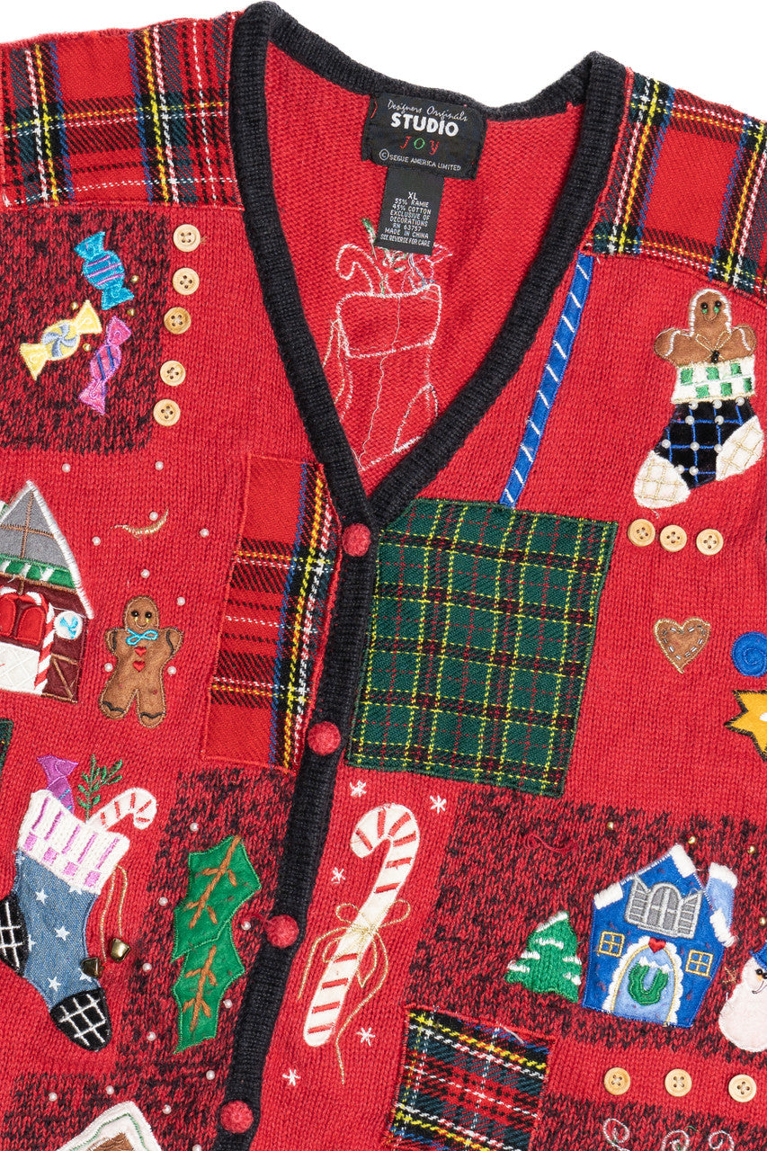 Red Ugly Christmas Vest 63798