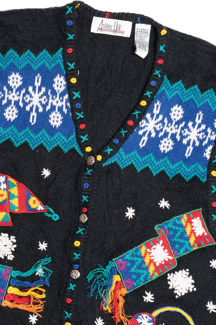 Snowy Winter Gear Ugly Christmas Vest 63801
