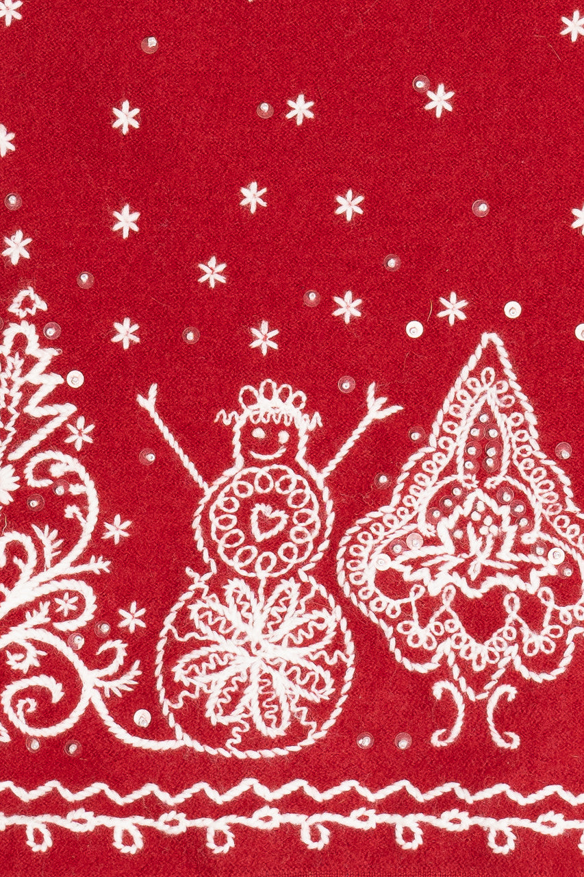 Red Wool Ugly Christmas Vest 63809