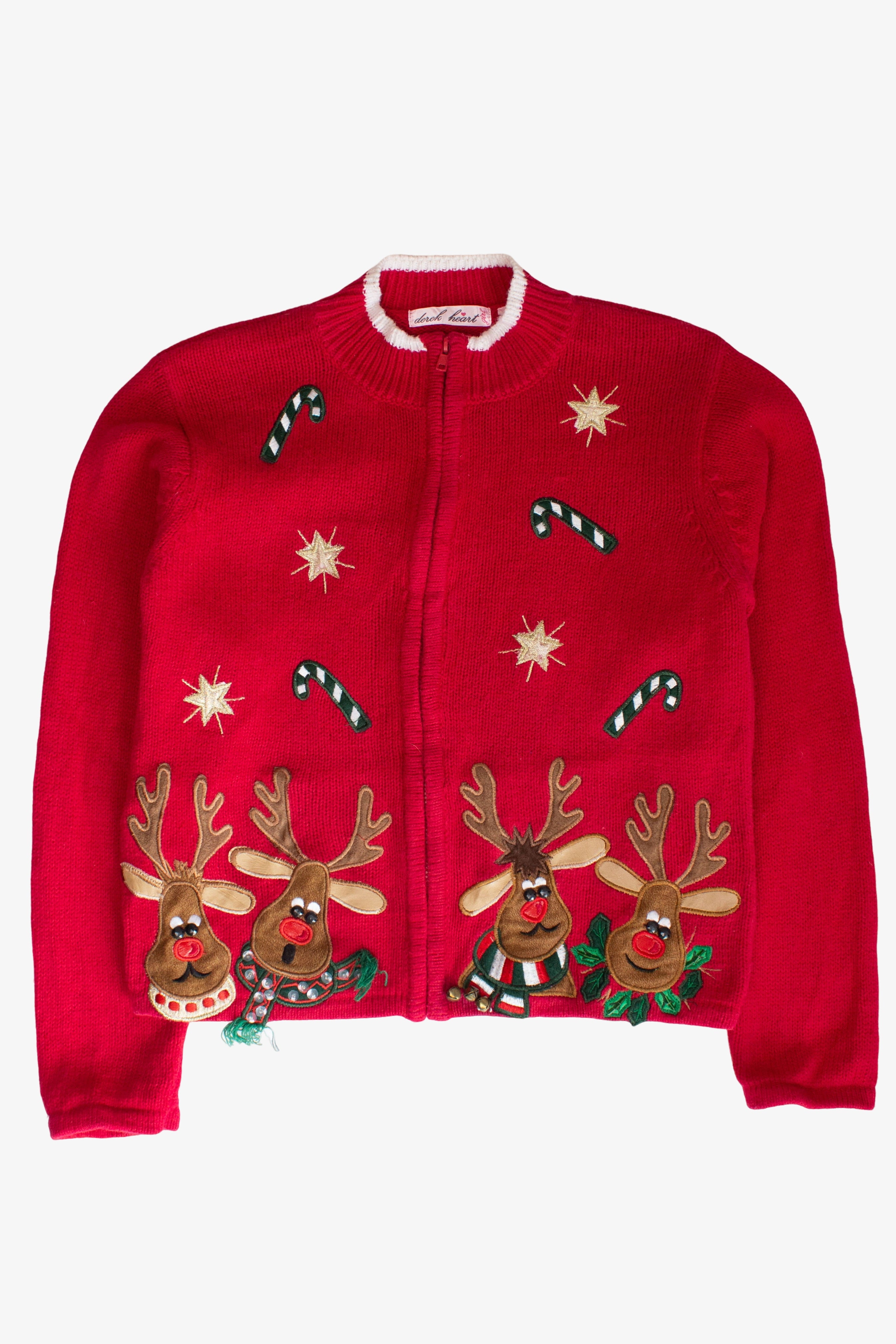 Kids Red Ugly Christmas Cardigan 63821