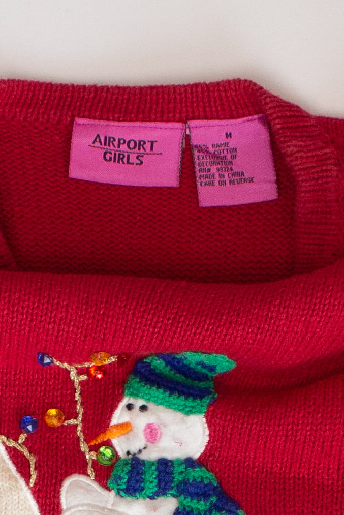 Kids Red Ugly Christmas Pullover 63826