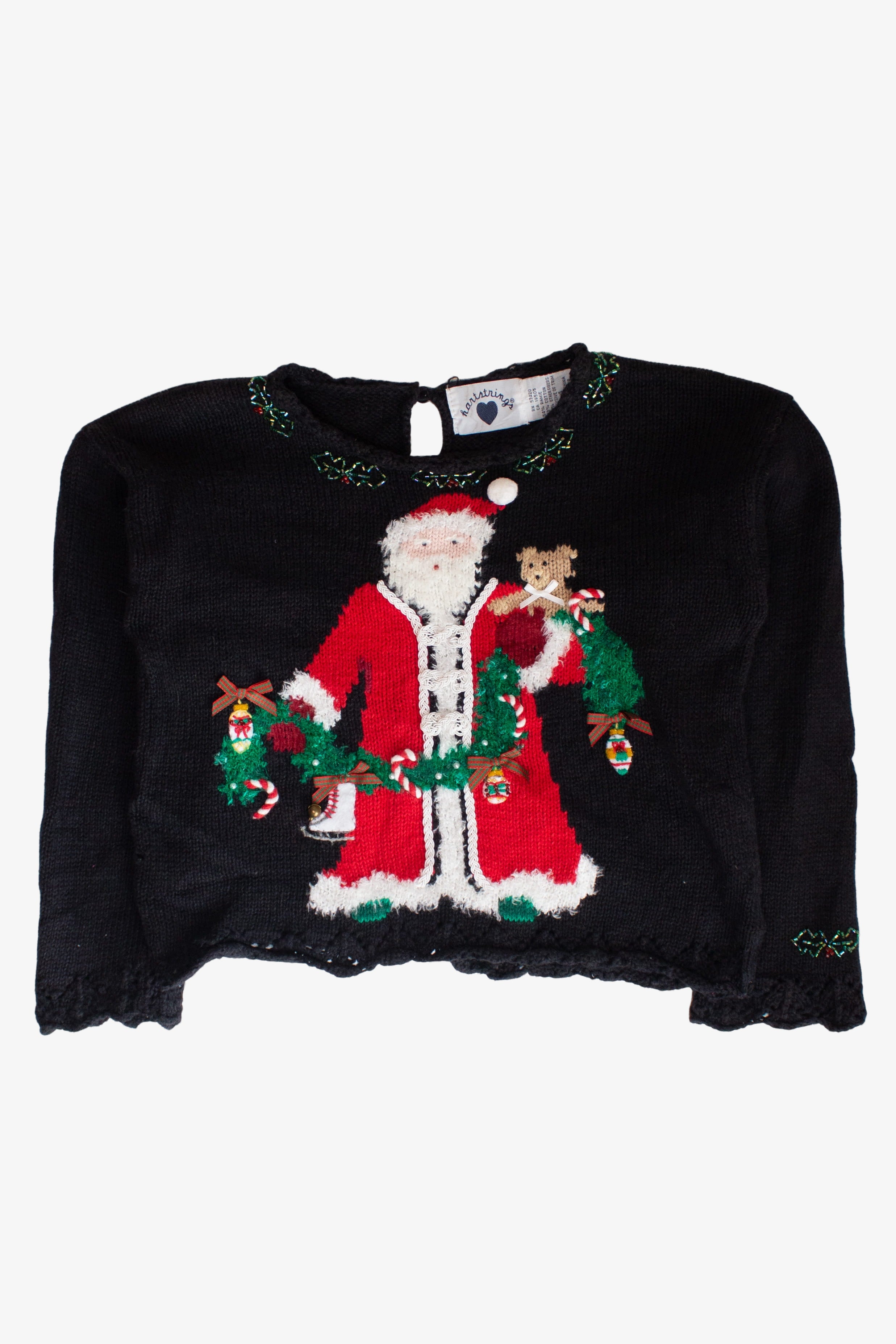 Kids Black Ugly Christmas Pullover 63830