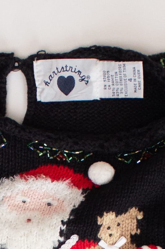 Kids Black Ugly Christmas Pullover 63830