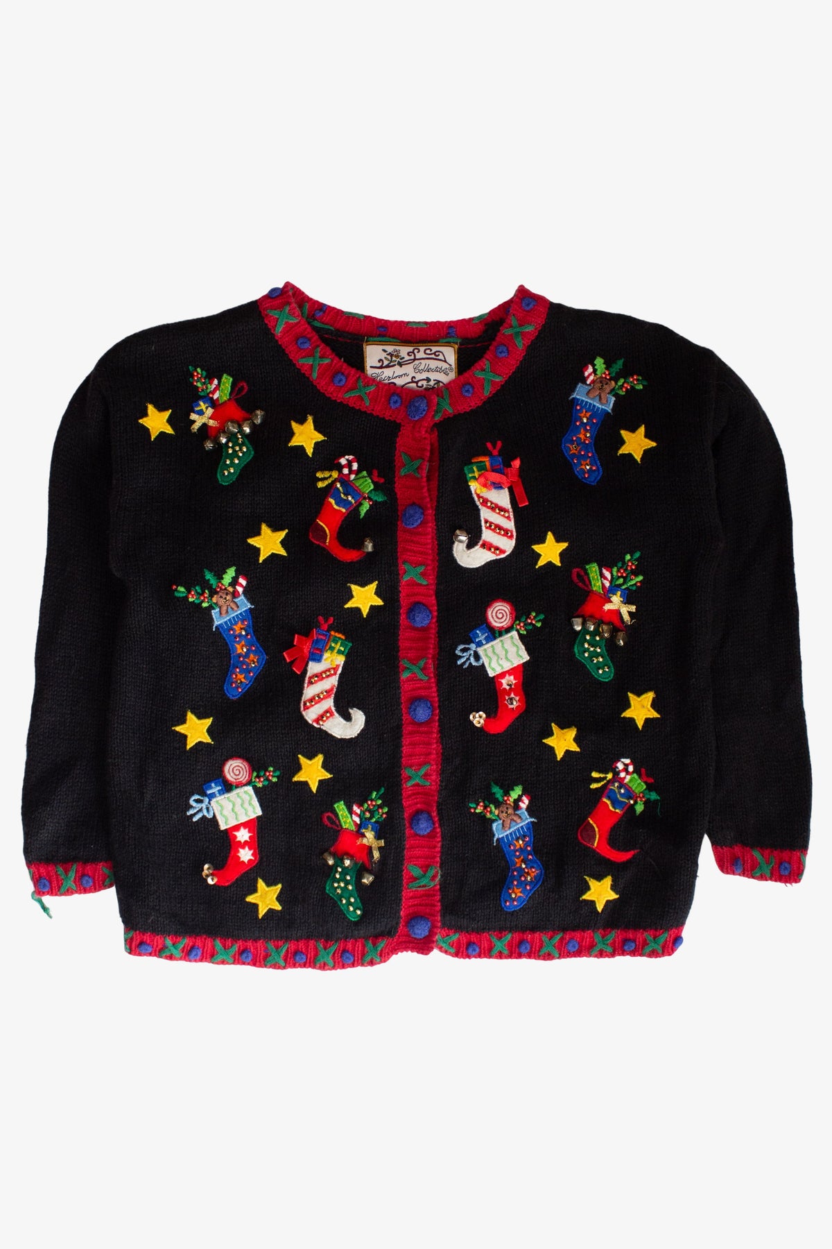 Kids Black Ugly Christmas Cardigan 63831
