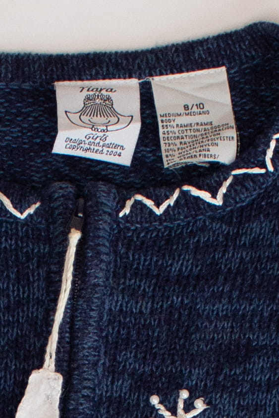 Kids Blue Ugly Christmas Cardigan 63832