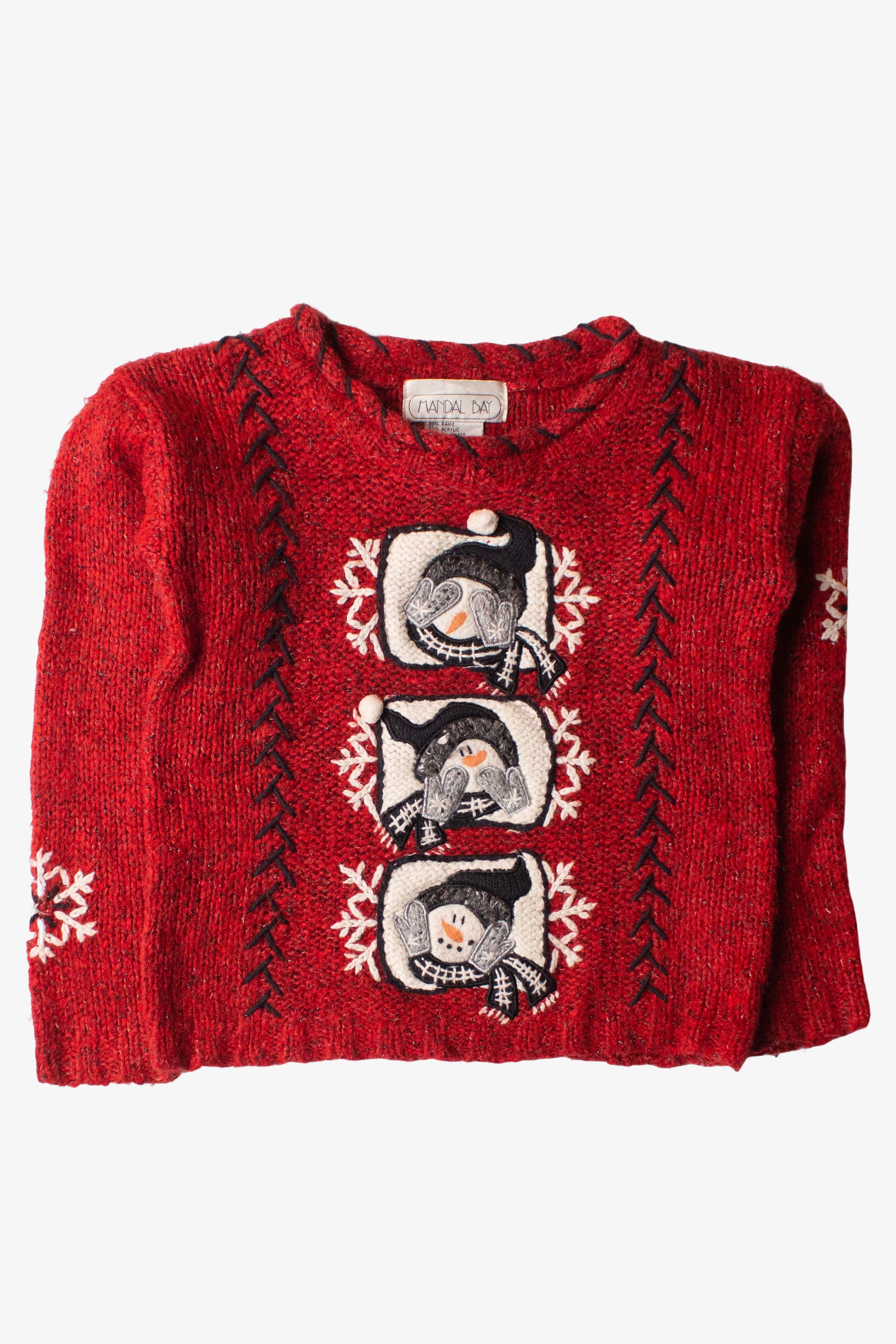 Kids Red Ugly Christmas Pullover 63862