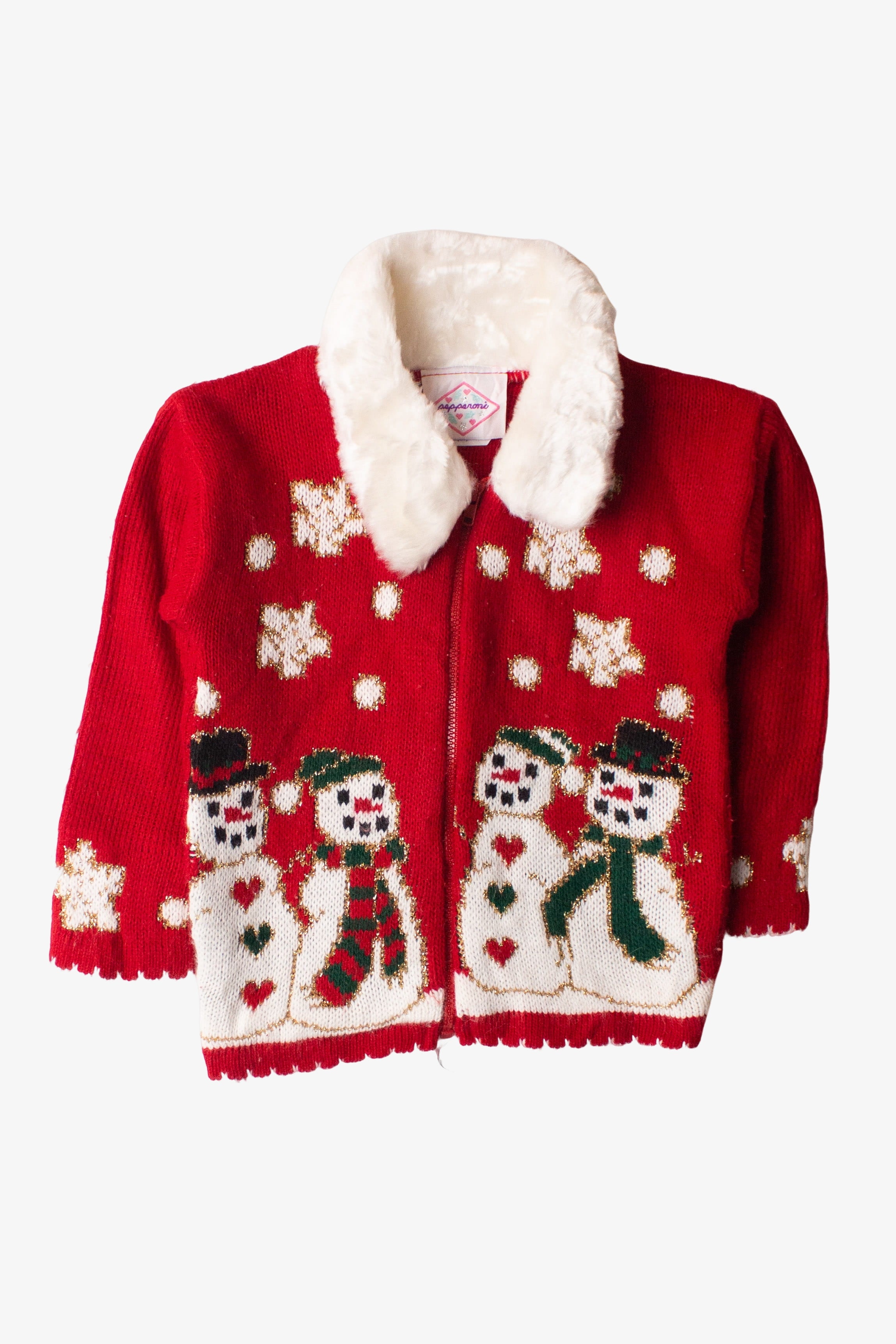 Kids Red Ugly Christmas Cardigan 63868