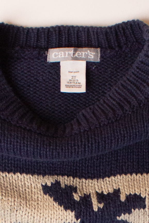 Kids Blue Ugly Christmas Pullover 63874