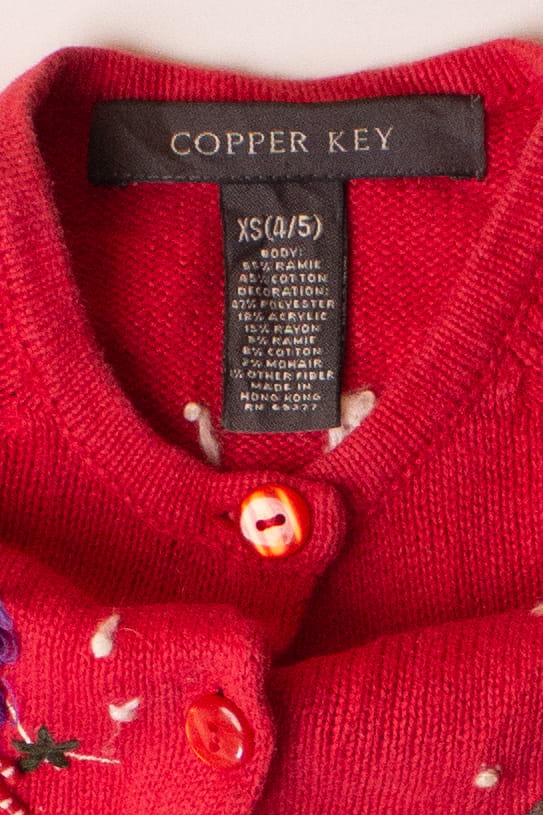 Kids Red Ugly Christmas Cardigan 63878