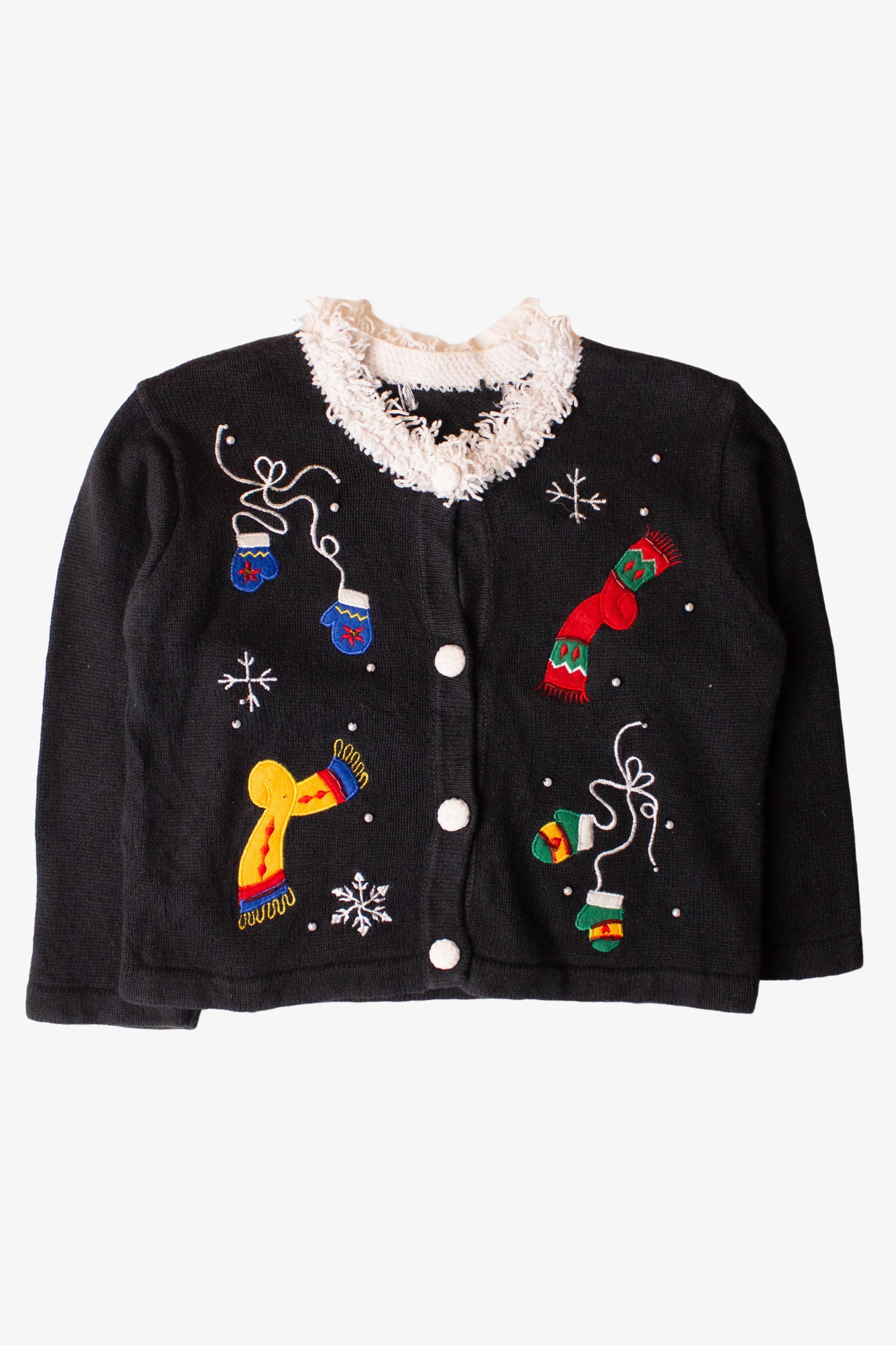 Kids Black Ugly Christmas Cardigan 63879