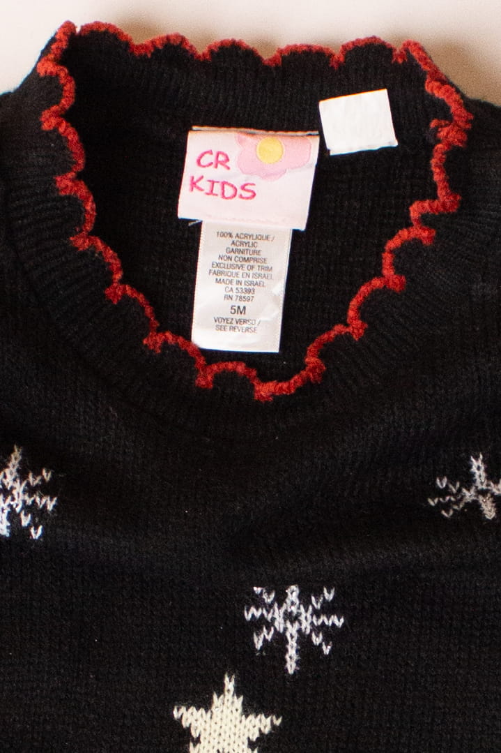 Kids Black Ugly Christmas Pullover 63886