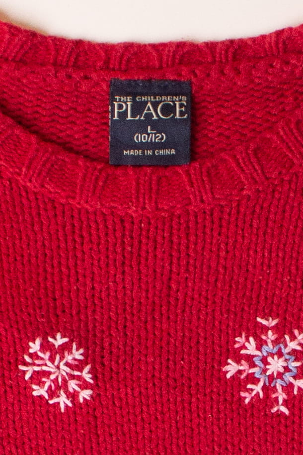 Kids Red Ugly Christmas Pullover 63893