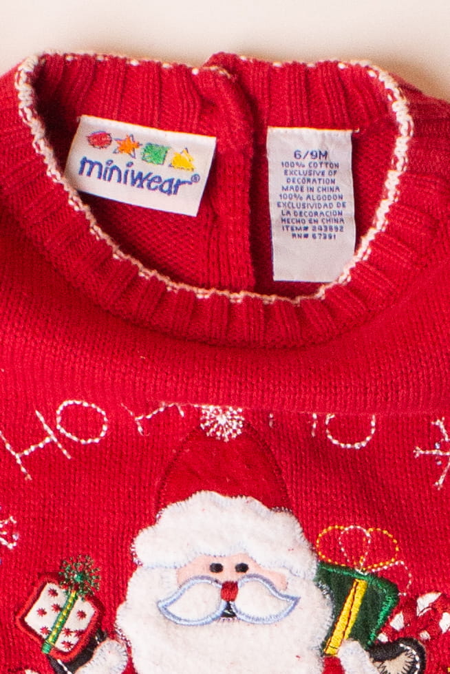 Kids Red Ugly Christmas Onesie 63895