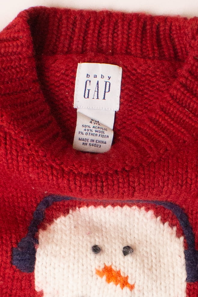 Kids Red Ugly Christmas Pullover 63901