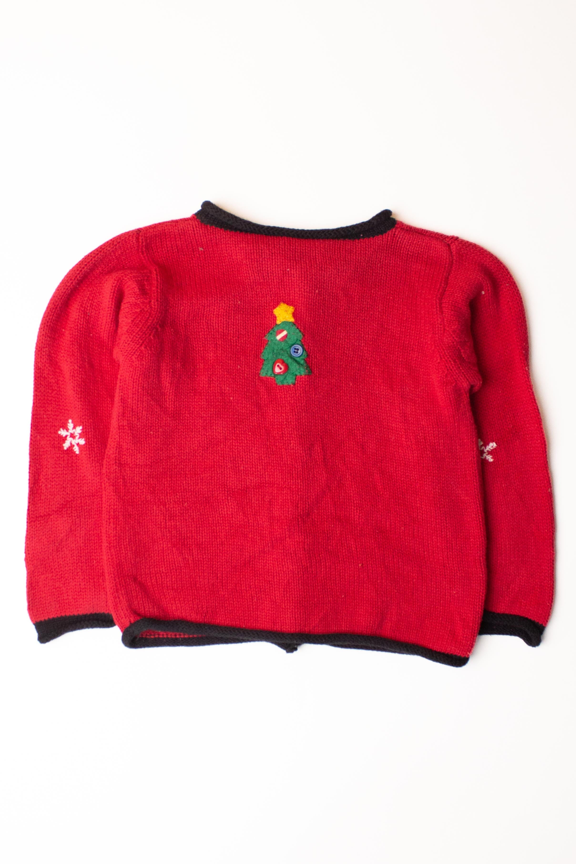 Kids Red Ugly Christmas Cardigan 63905