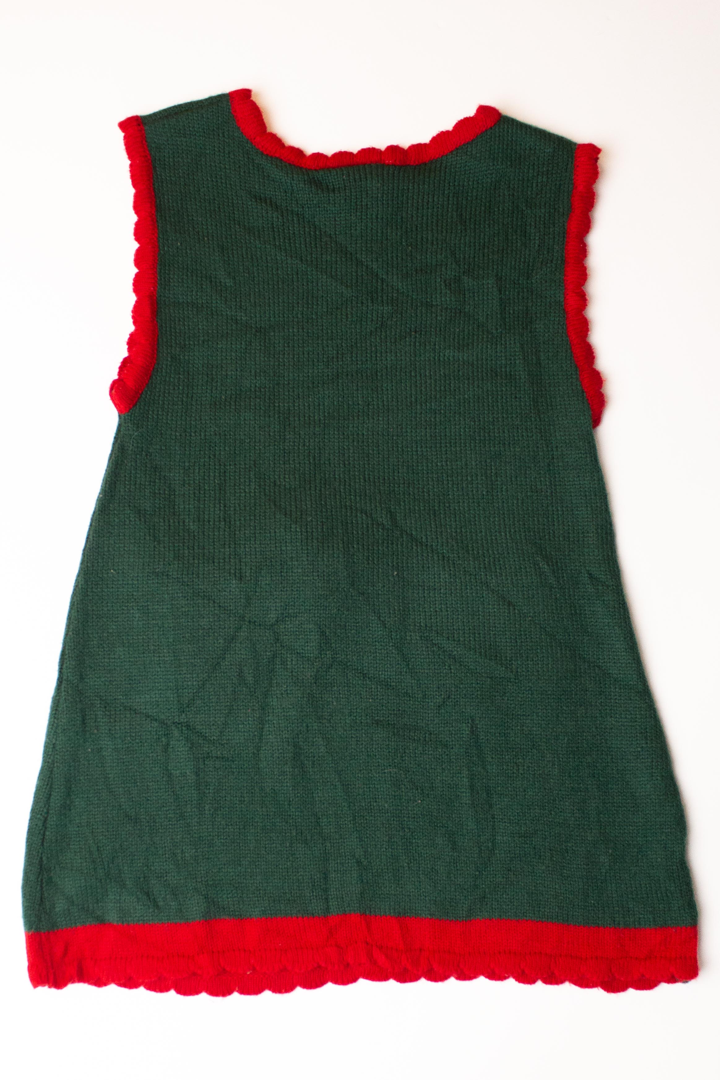 Kids Green Ugly Christmas Dress 63919