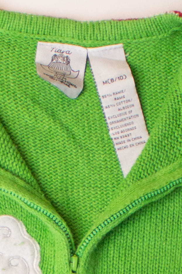 Kids Green Ugly Christmas Cardigan 63920