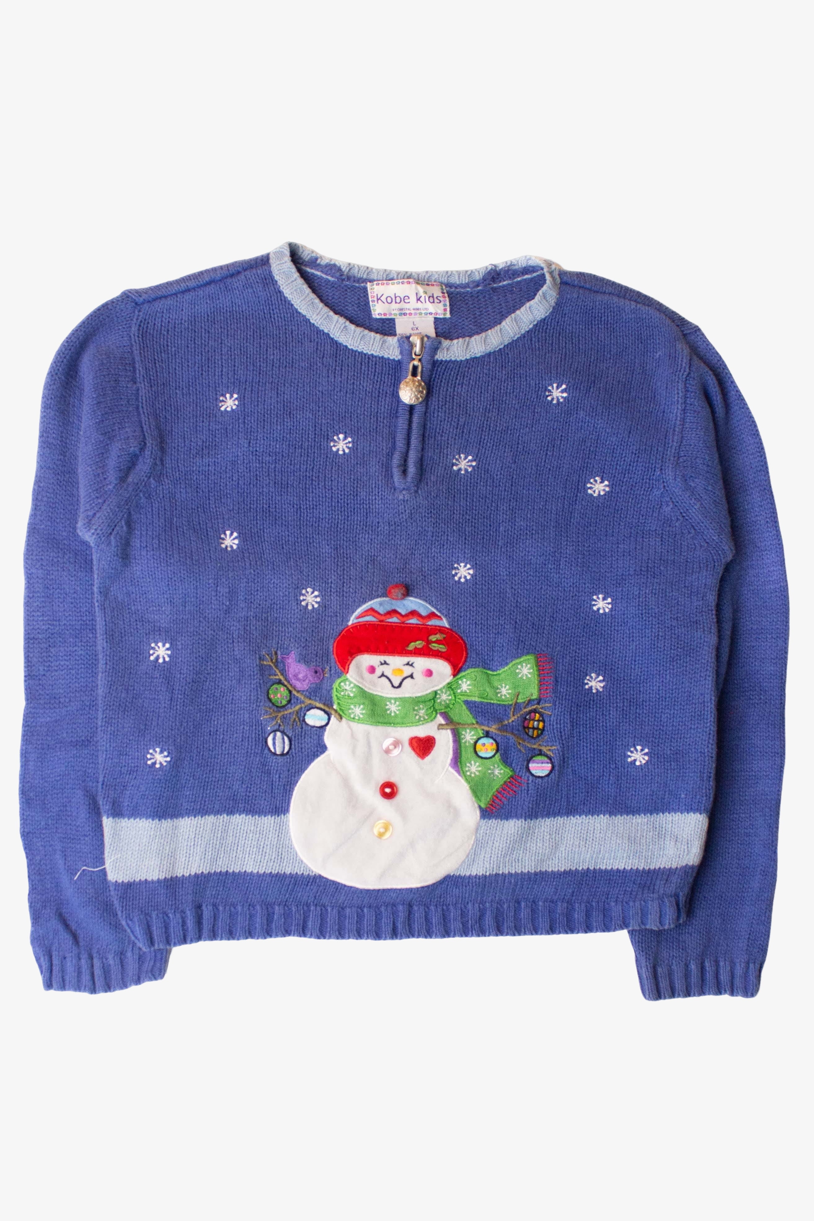 Kids Blue Ugly Christmas Pullover 63923