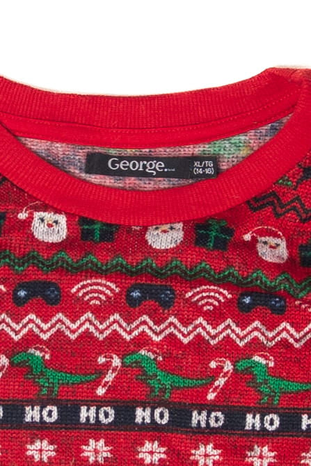 George Christmas Dinosaur Ugly Christmas Sweater
