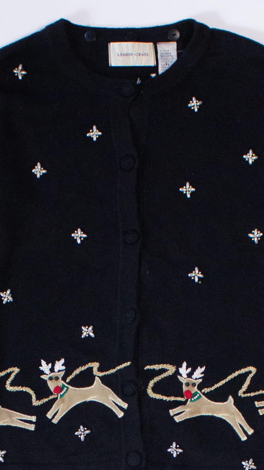 Black Ugly Christmas Cardigan 63983