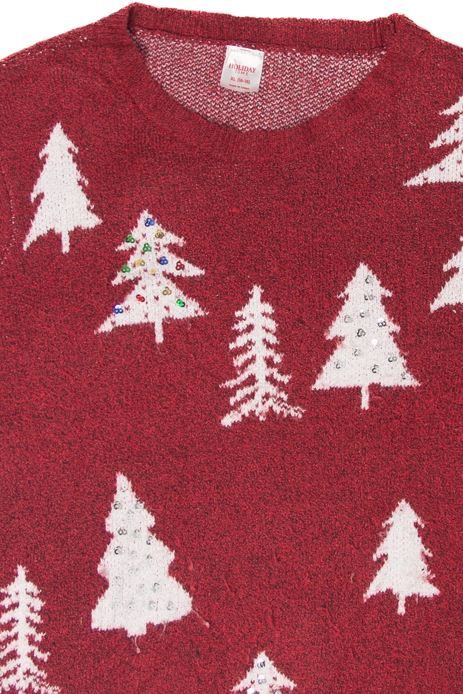 Holiday Time Trees Ugly Christmas Sweater