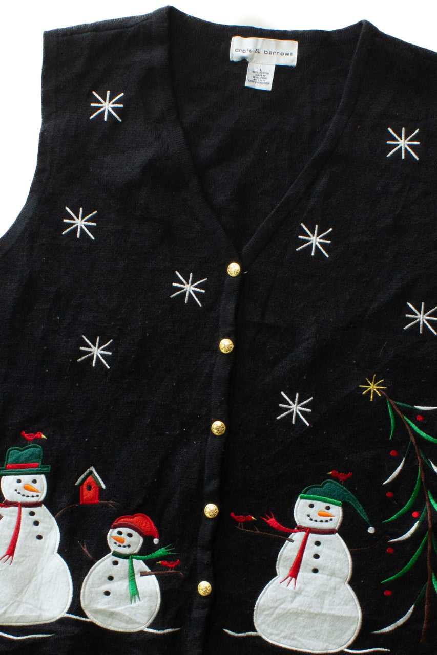 Black Ugly Christmas Vest 64015