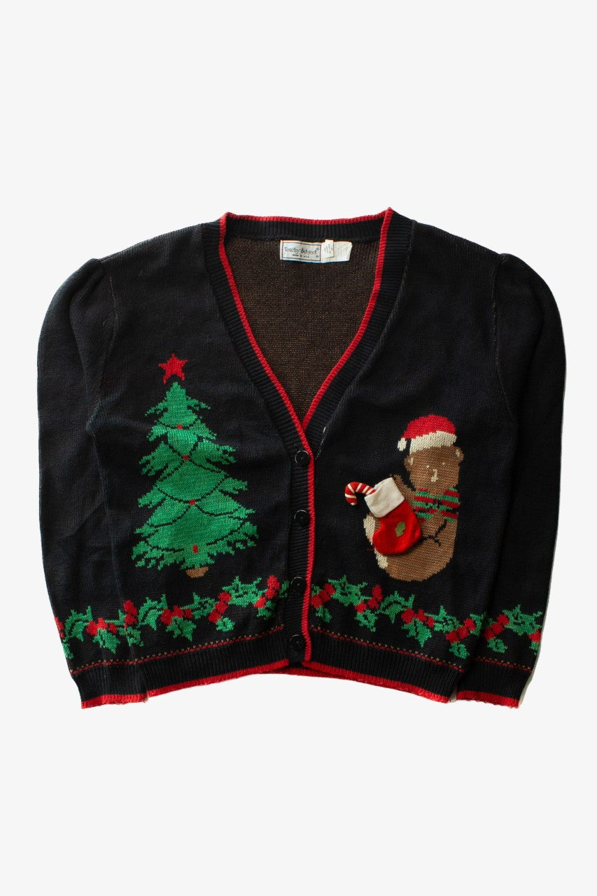Black Ugly Christmas Cardigan 64052