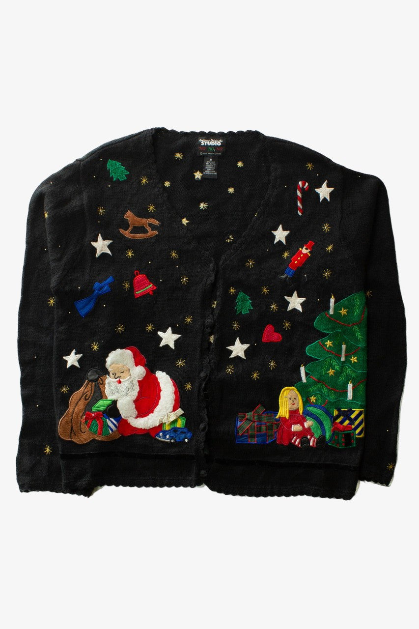 Black Ugly Christmas Cardigan 64054