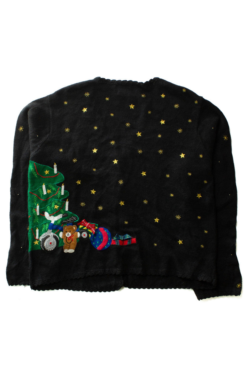 Black Ugly Christmas Cardigan 64054