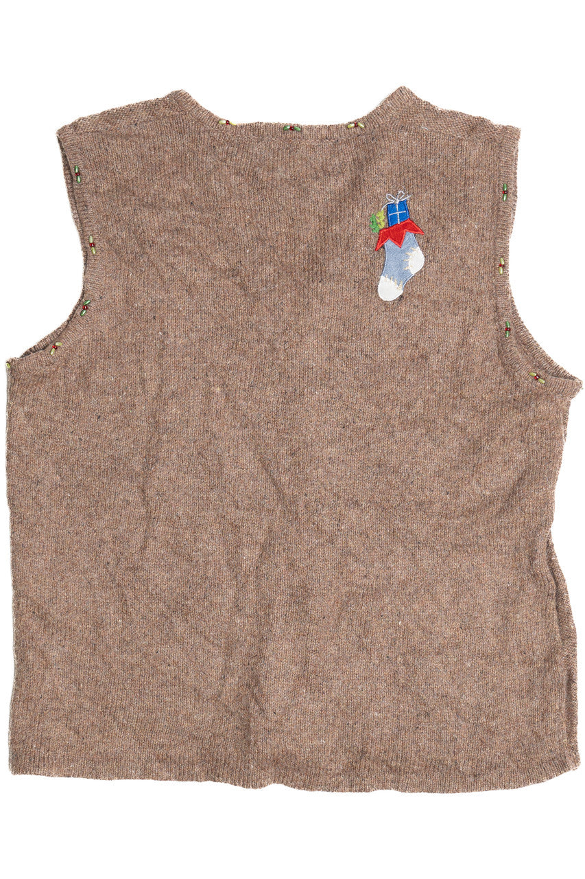 Brown Ugly Christmas Vest 64062