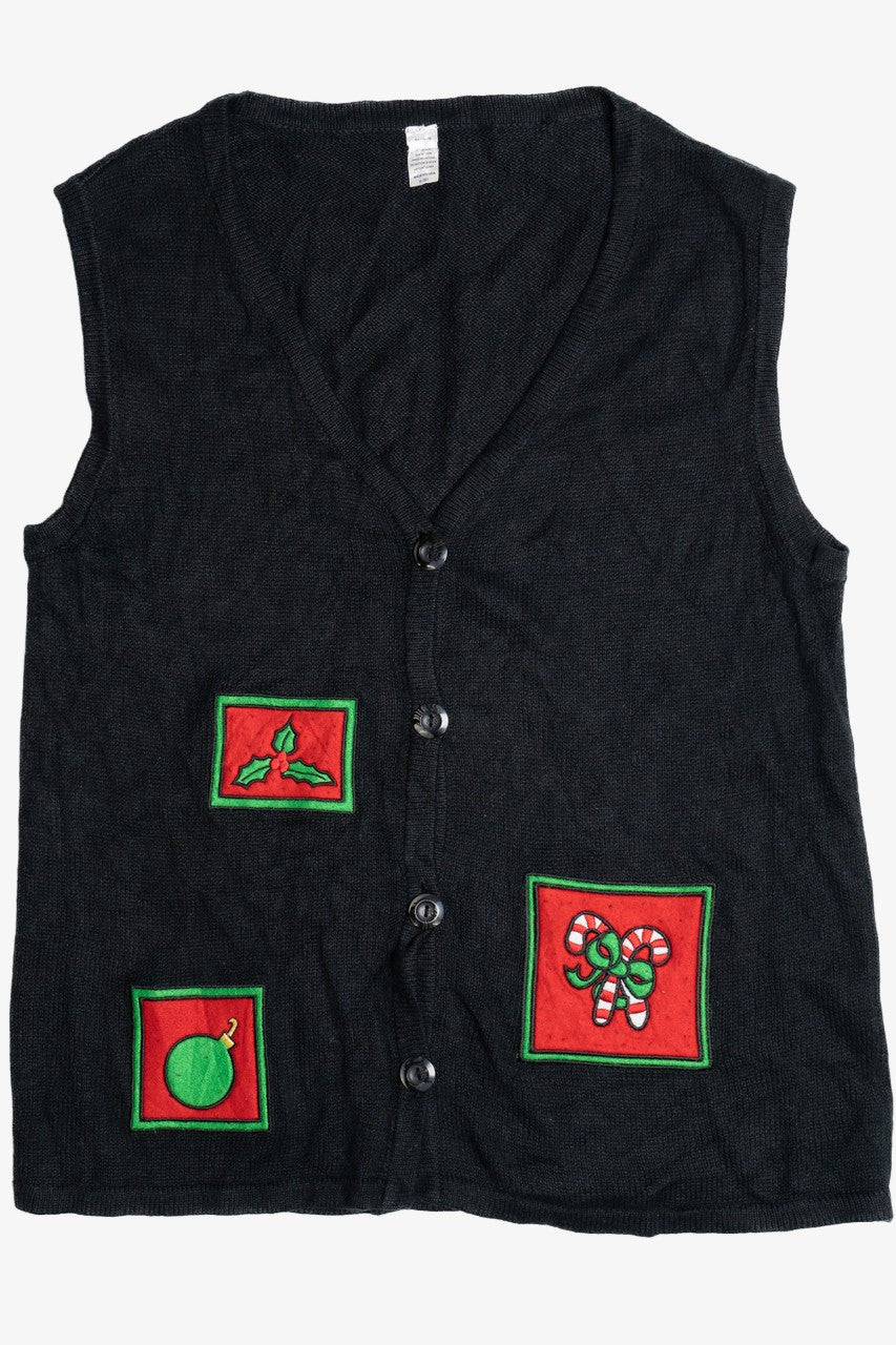 Black Ugly Christmas Vest 64063