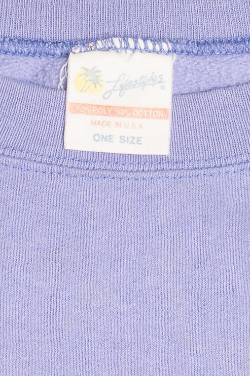 Lavender Snowy Cabin Landscape Ugly Christmas Sweatshirt 64065