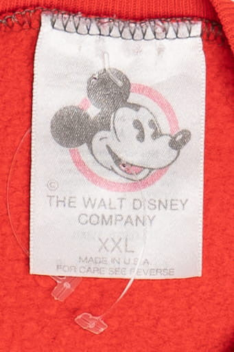 Vintage Mickey & Minnie Mouse "Season's Greetings" Front/Back Print Ugly Christmas Sweatshirt