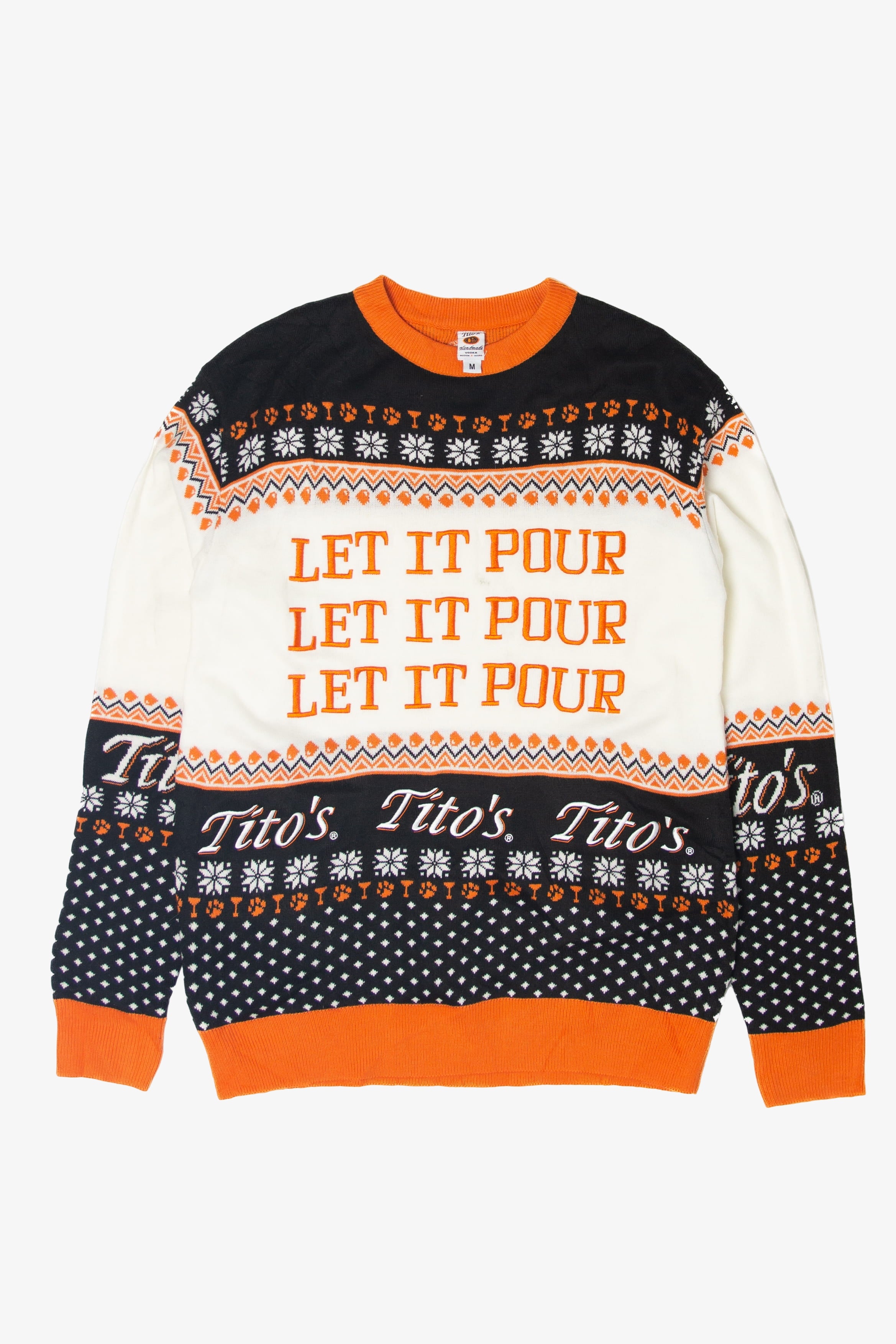 Tito's Vodka "Let It Pour" Ugly Christmas Sweater