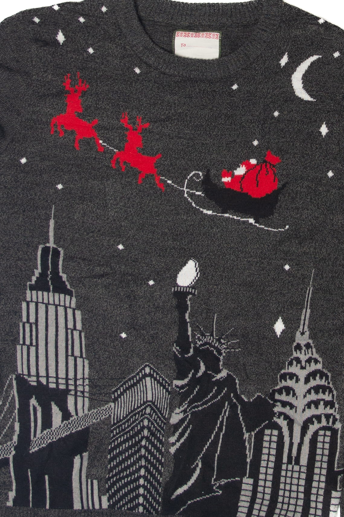Santa Over New York City Ugly Christmas Sweater
