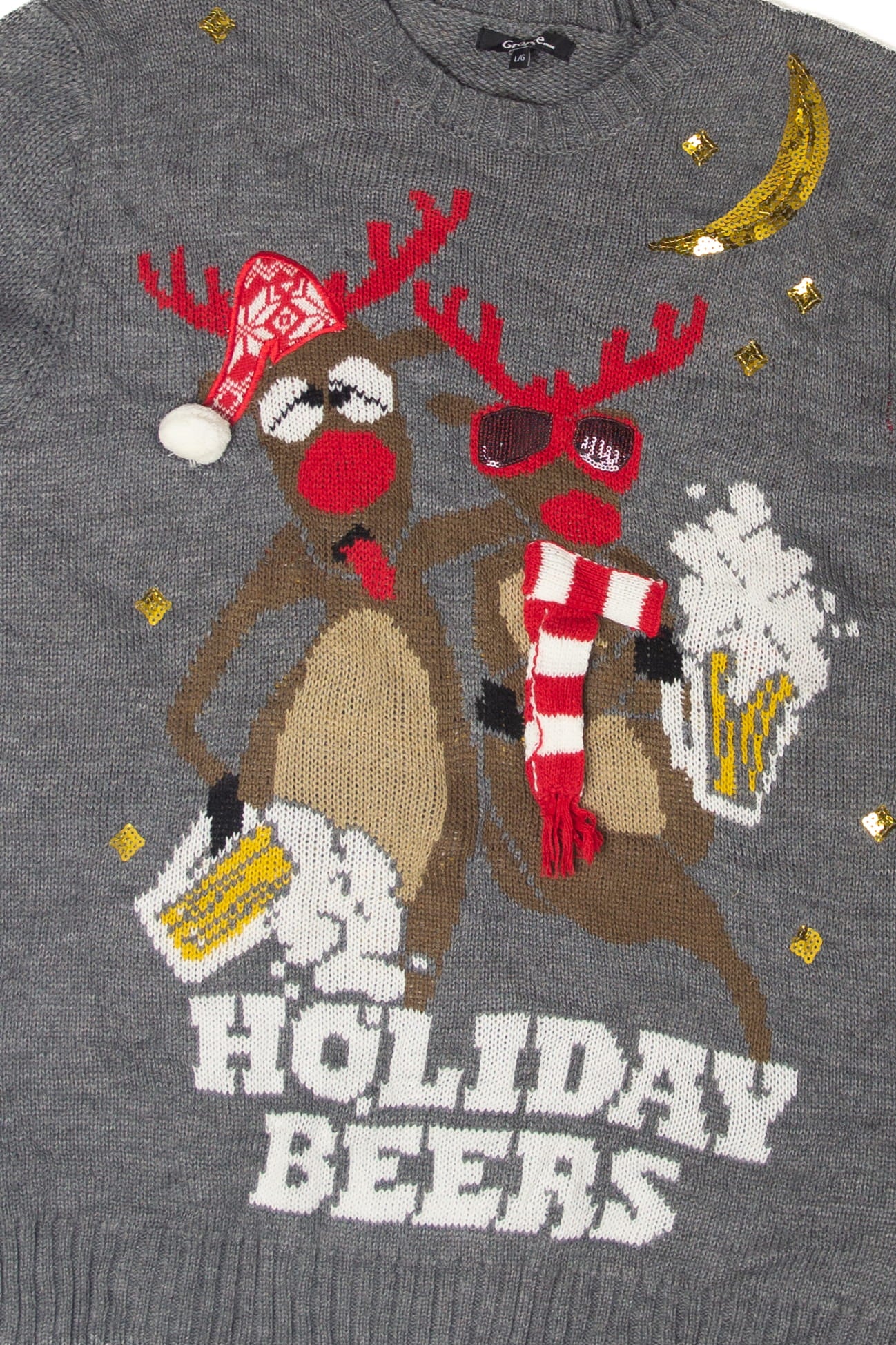 Reindeer "Holiday Beers" Ugly Christmas Sweater
