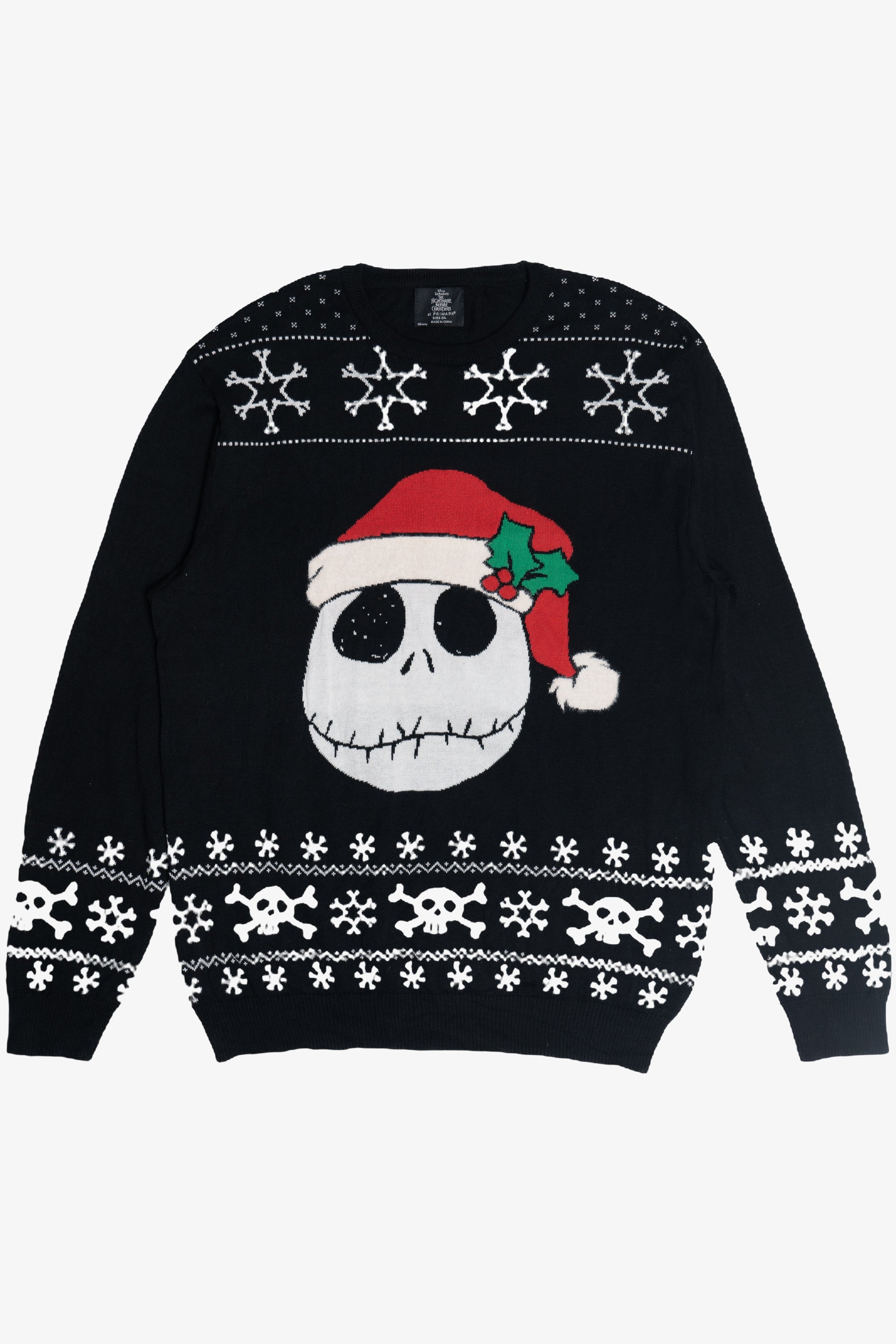 Disney Nightmare Before Christmas Jack Skellington Ugly Christmas Pullover