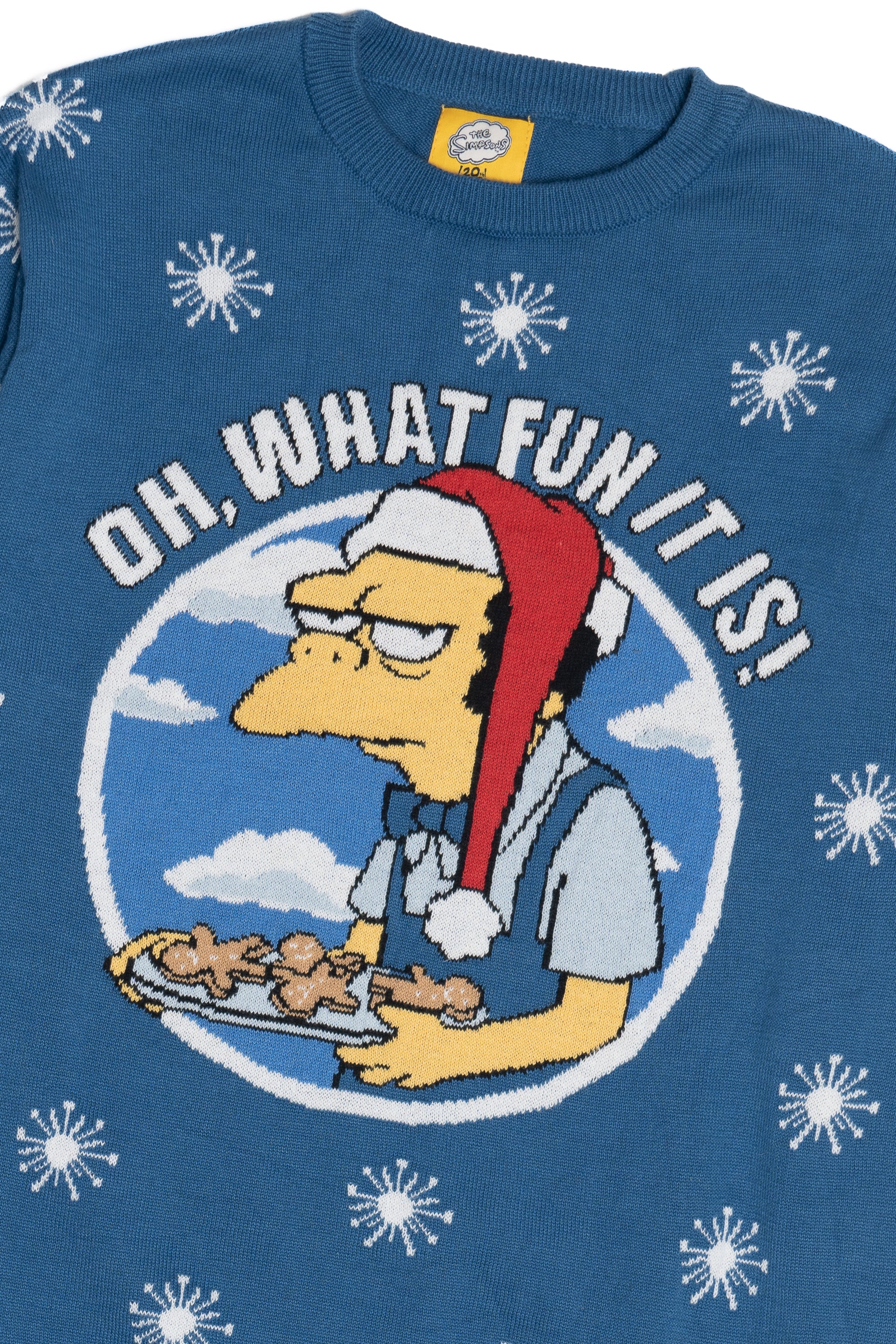The Simpsons Moe Bartender "Oh, What Fun It Is!" Ugly Christmas Pullover