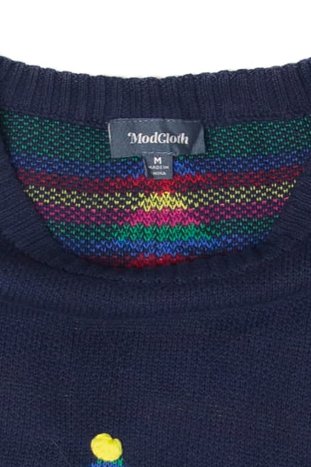 Modcloth Christmas Trees Ugly Christmas Sweater