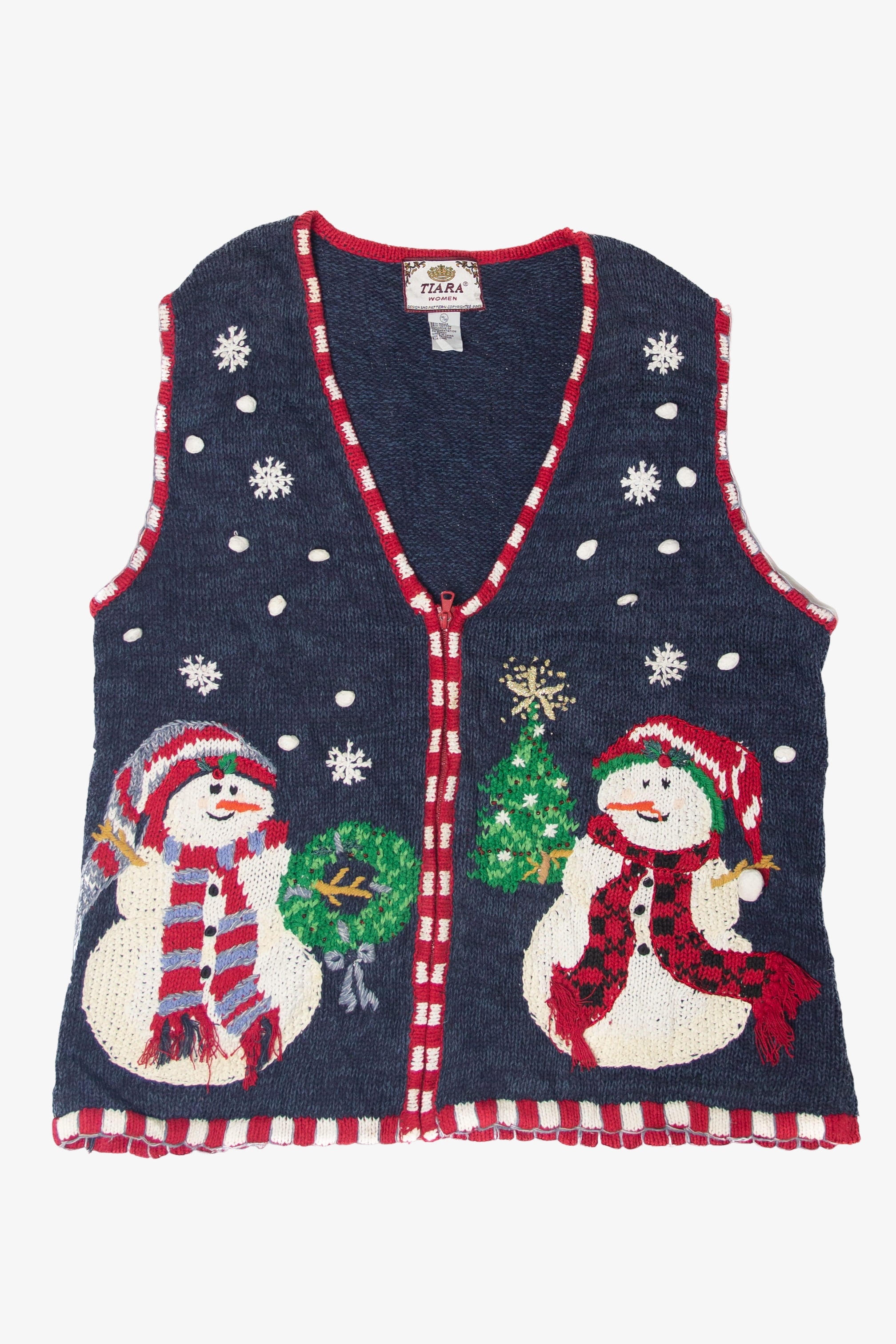 Vintage Tiara Ugly Christmas Vests (2000s)