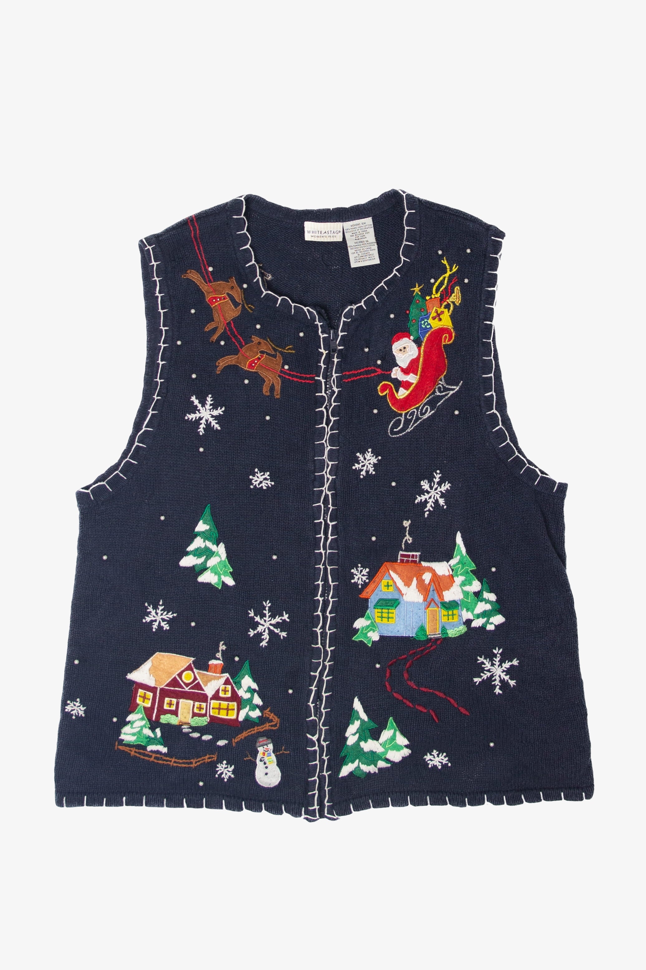 White Stag Ugly Christmas Vest