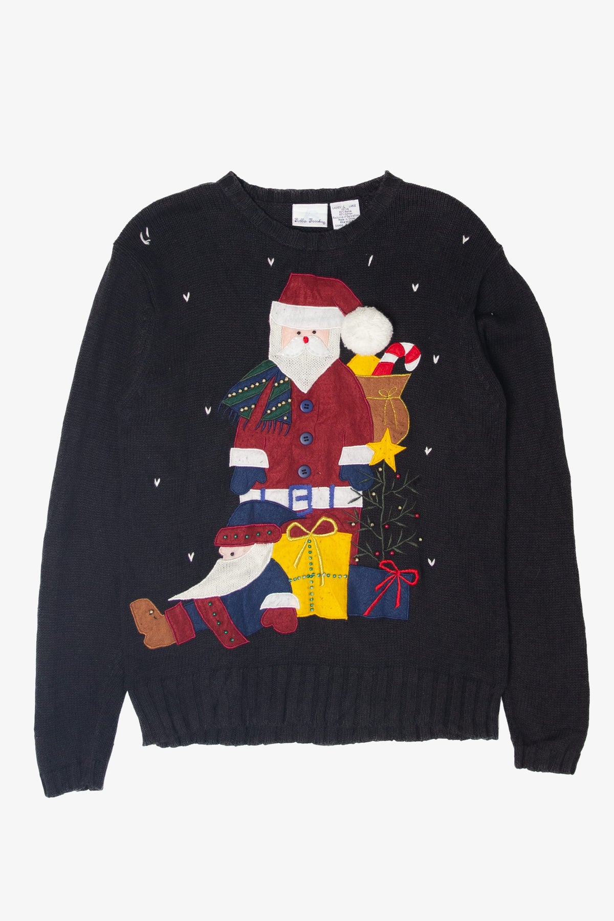 Bobbie Brooks Santa Ugly Christmas Pullover