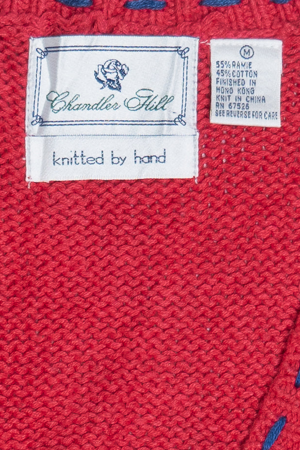 Vintage Hand Knit Chandler Hill Ugly Christmas Vest