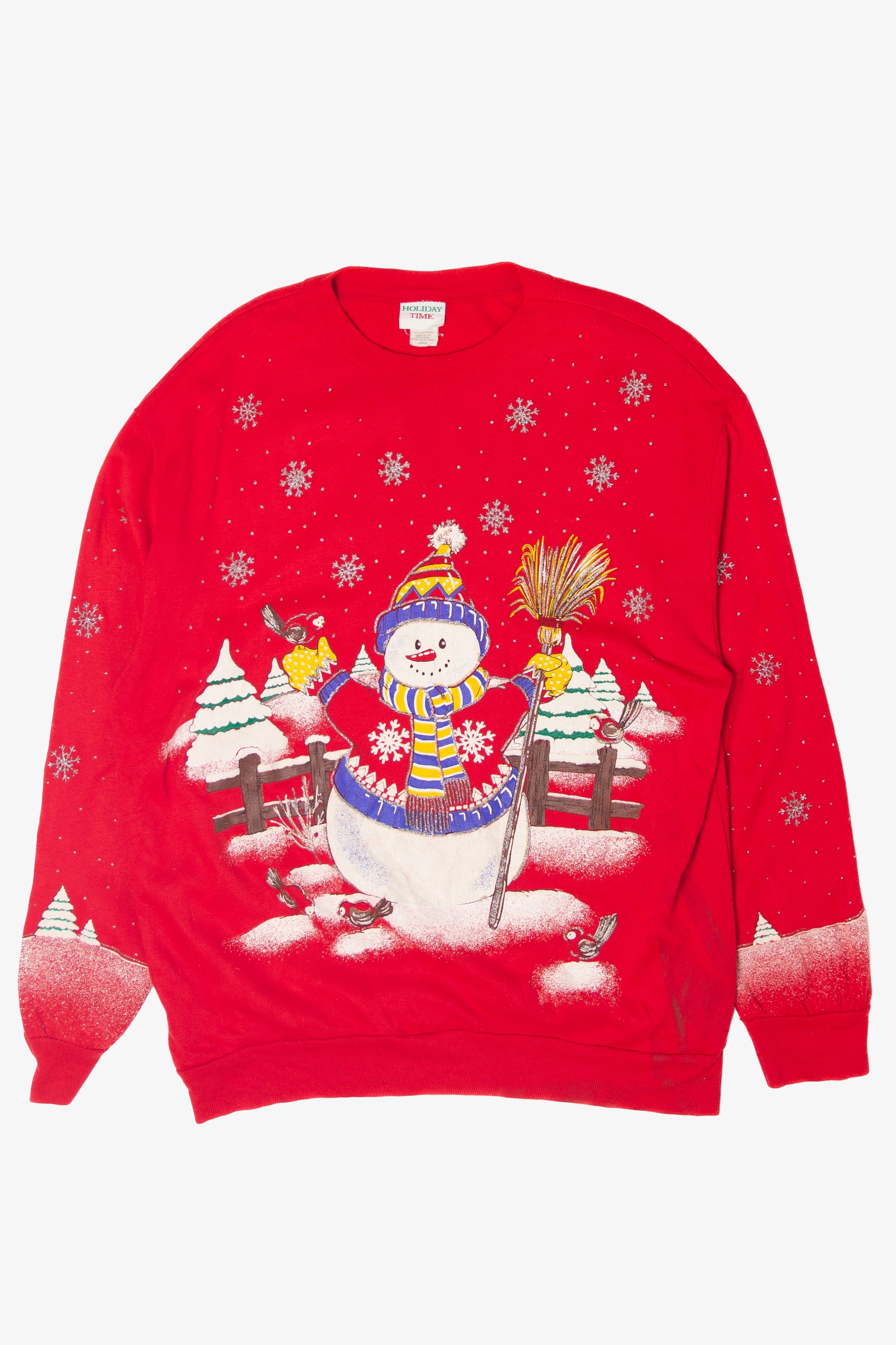 Vintage Snowman Ugly Christmas Sweaters (1980s)