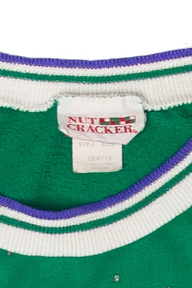 Vintage Sleigh Riders And Ice Skaters Ugly Christmas Sweatshirts (1980s)