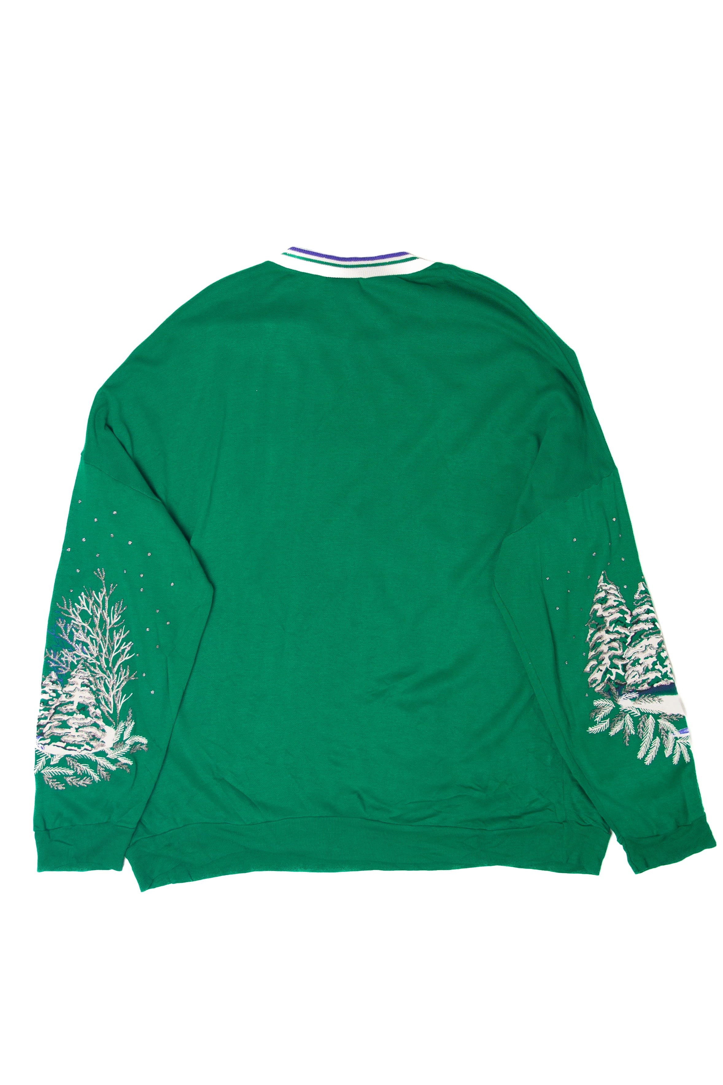 Vintage Sleigh Riders And Ice Skaters Ugly Christmas Sweatshirts (1980s)