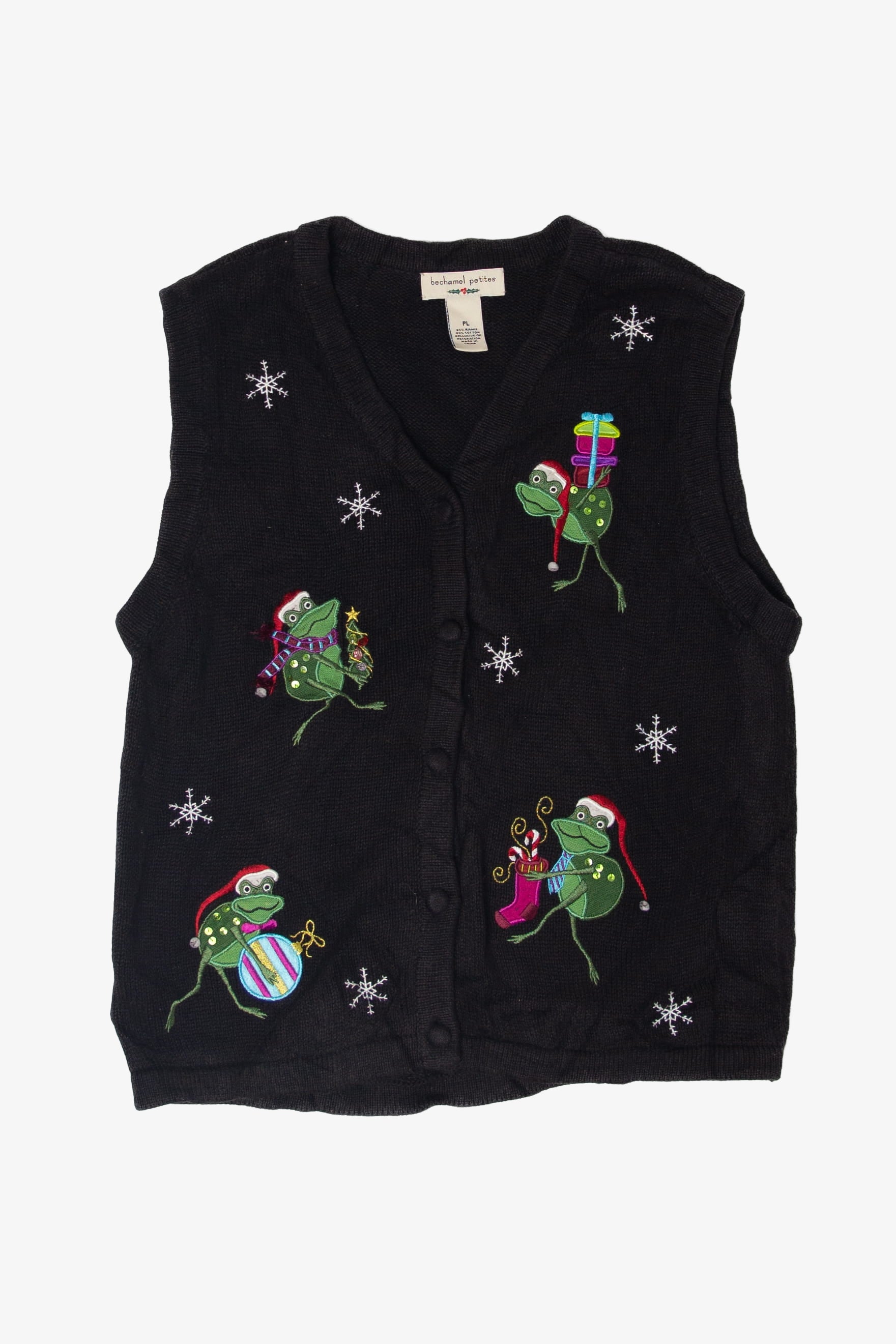 Bechamel Frogs Ugly Christmas Vest