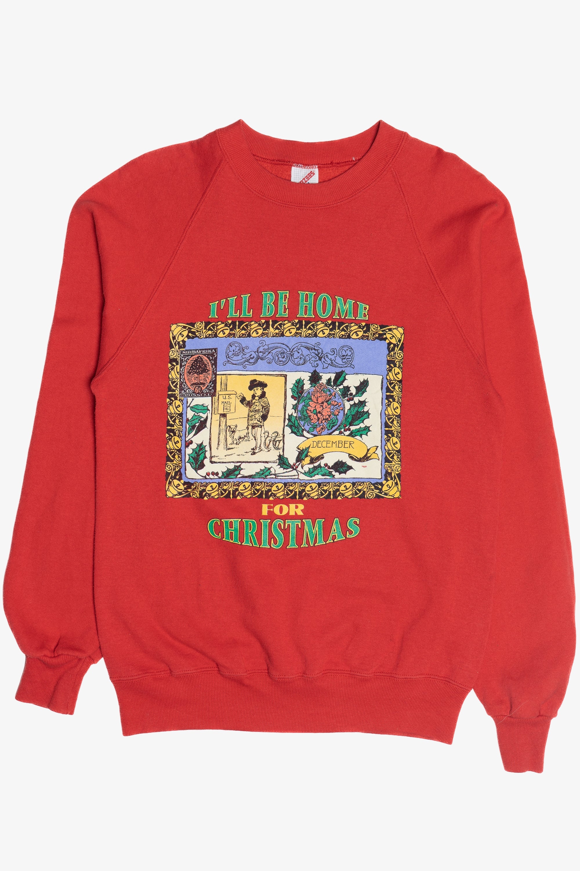 Vintage "I'll Be Home For Christmas" Sweatshirt (1990s)